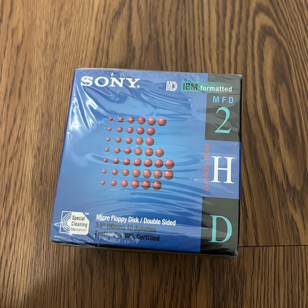 NEW Sony Micro Floppy Disc Double Sided 10 Pack